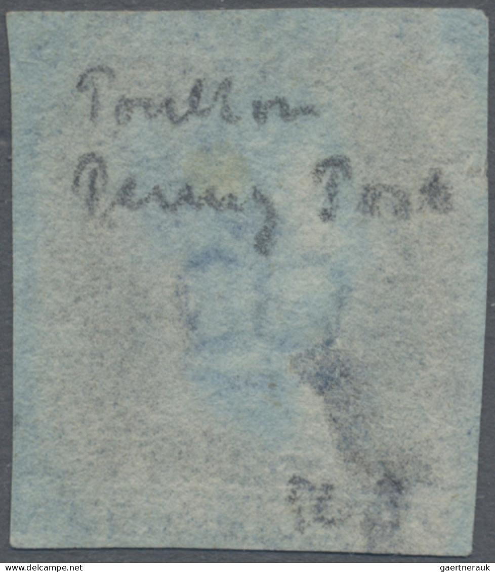 Great Britain: 1841, 2d. Blue "white Line", Plate 3, Lettered "N-A", Fresh Colou - Used Stamps