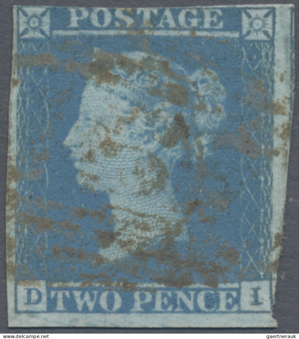 Great Britain: 1841 2d. Blue, Lettered D-I, Plate III, Used And Cancelled By Typ - Andere & Zonder Classificatie