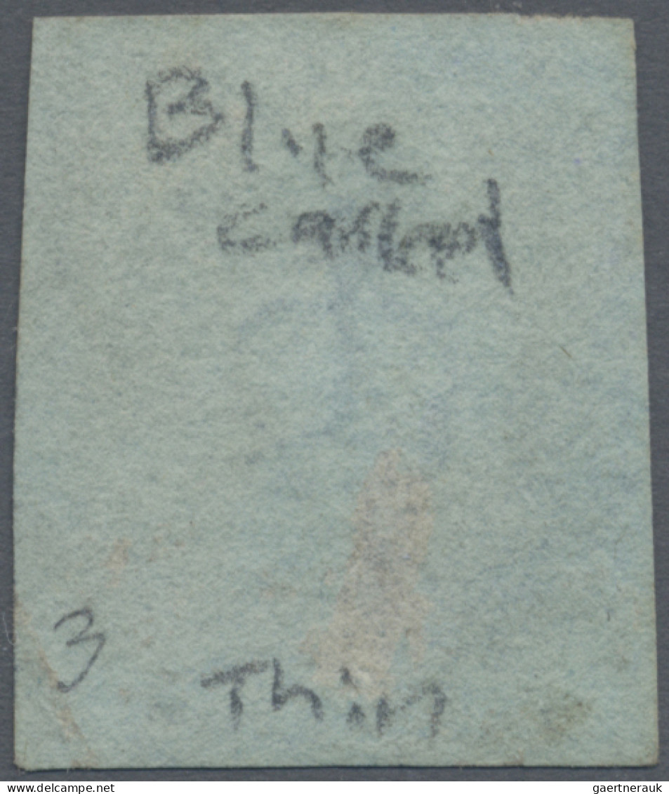 Great Britain: 1841 2d. Blue, Lettered B-J, Used And Cancelled By BLUE Numeral " - Other & Unclassified