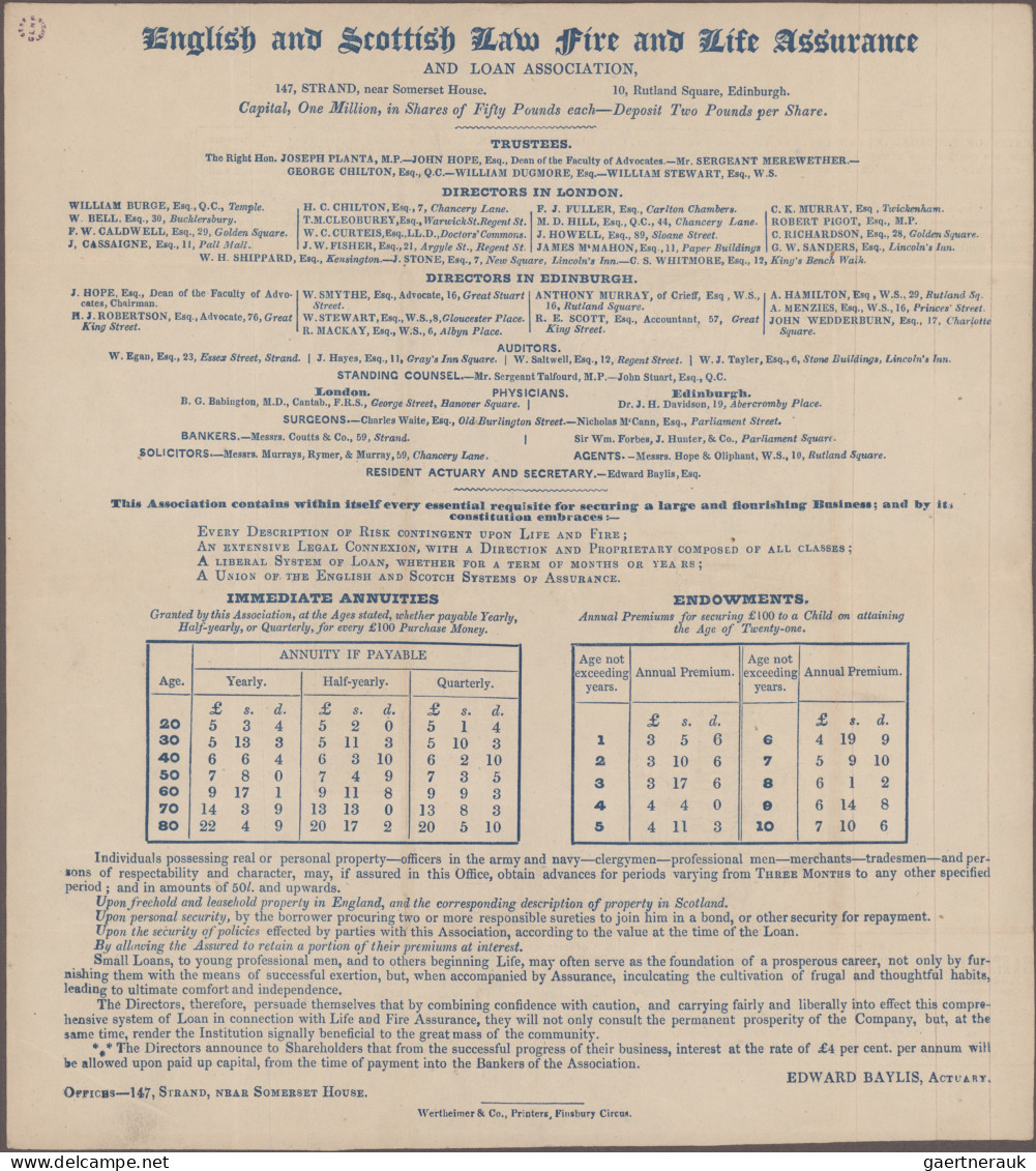 Great Britain - Postal Stationary: 1840, Mulready 1d. Lettersheet, Two Pieces Wi - 1840 Mulready-Umschläge