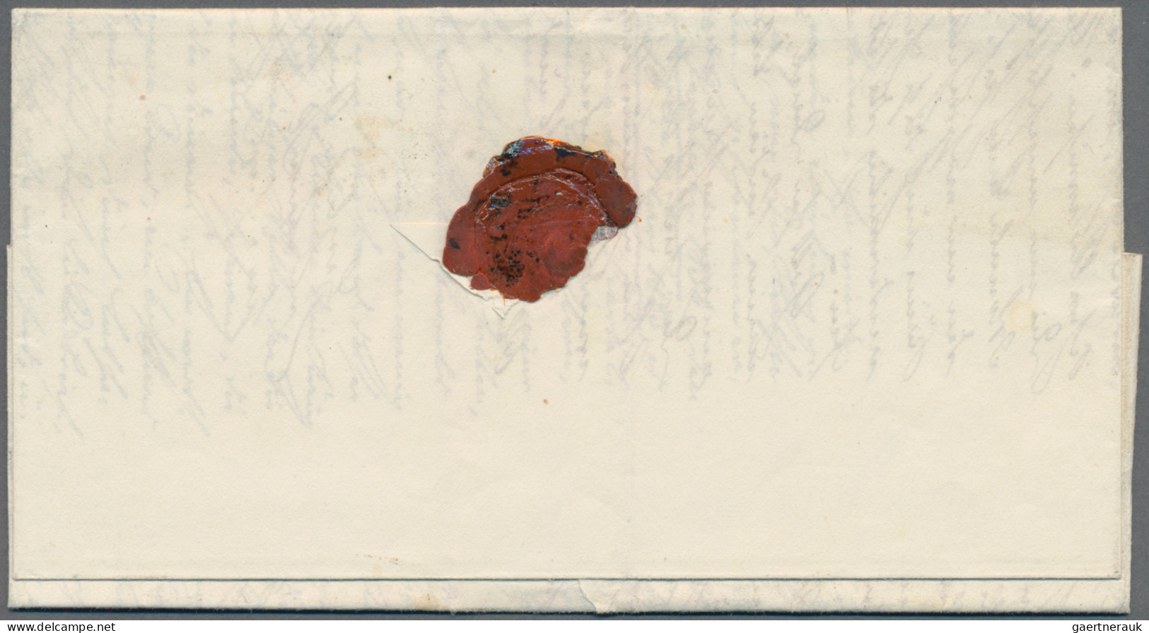 Italy -  Pre Adhesives  / Stampless Covers: 1855, Unfrankierter Brief (Rom - Bol - 1. ...-1850 Prefilatelia