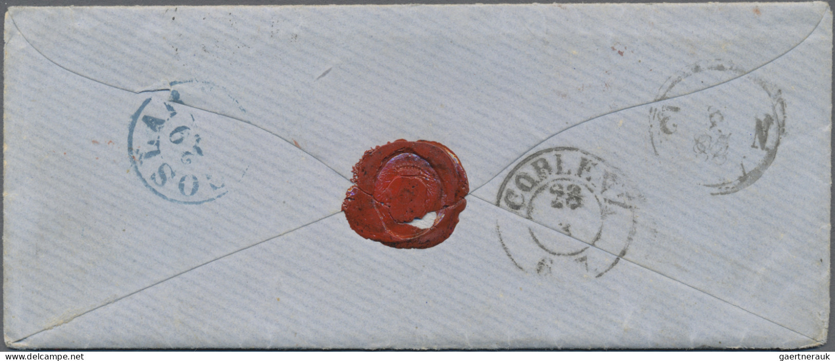 Italy -  Pre Adhesives  / Stampless Covers: 1857 (Rome - Milan - Zürich - Bonn - - ...-1850 Préphilatélie