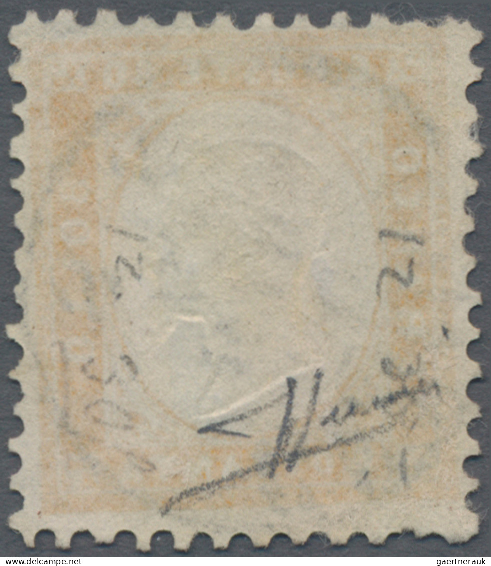 Italy: 1862, Emanuel II, 80 C. Gelb, Farbfrisch, Meist Gut Gezähnt, Zentrischer - Oblitérés