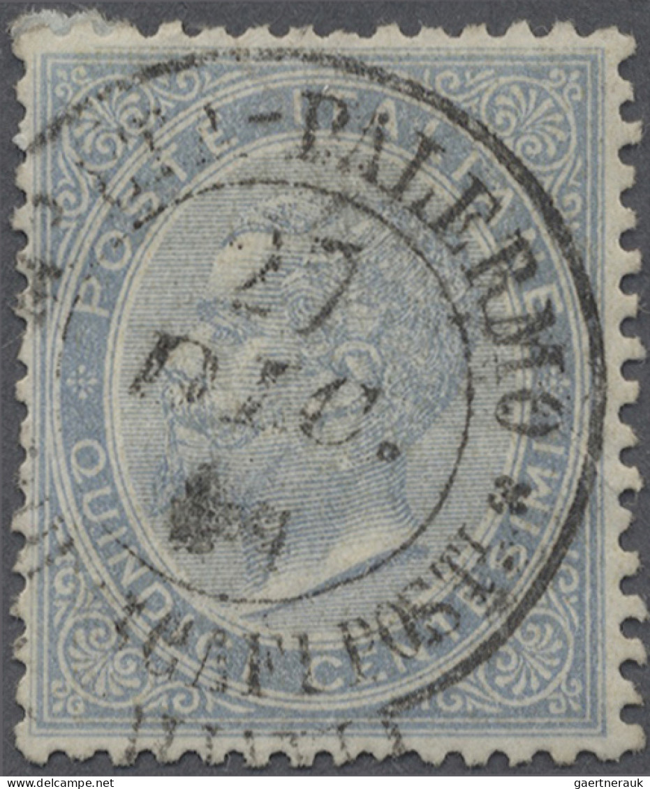 Italy - Post Marks: 1864: Rarer Schiffspoststempel "MALTA - PALERMO - PIROSCAFI - Marcophilia