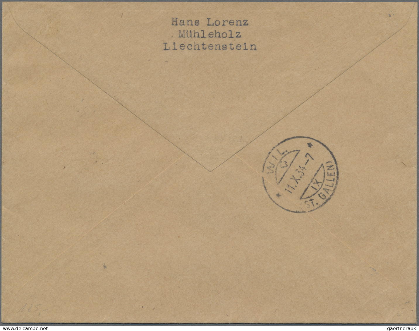 Liechtenstein: 1934, LIBA, 3 Saubere R-Briefe Und 1 R-LP-GA-Karte Alle Mit LIBA- - Lettres & Documents