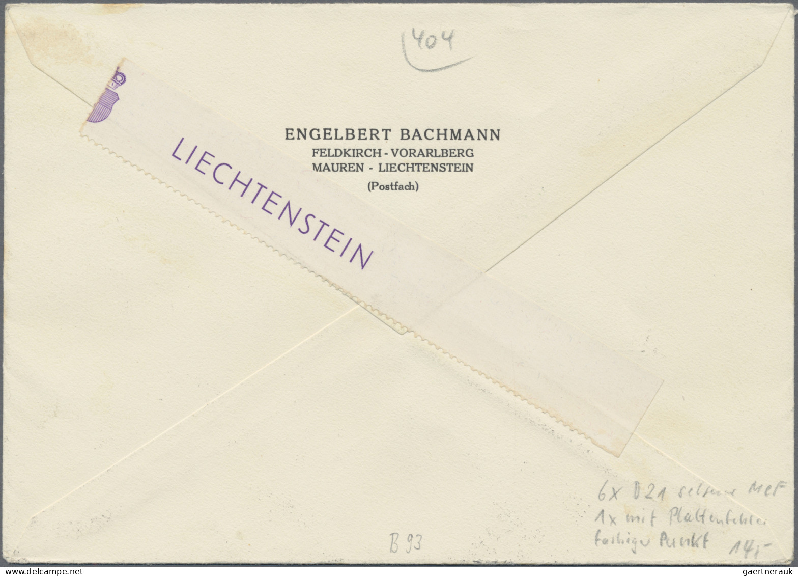 Liechtenstein - Dienstmarken: 1937/38, Dienstmarken III, 10 U.20 Rp. Mit 4 Versc - Service