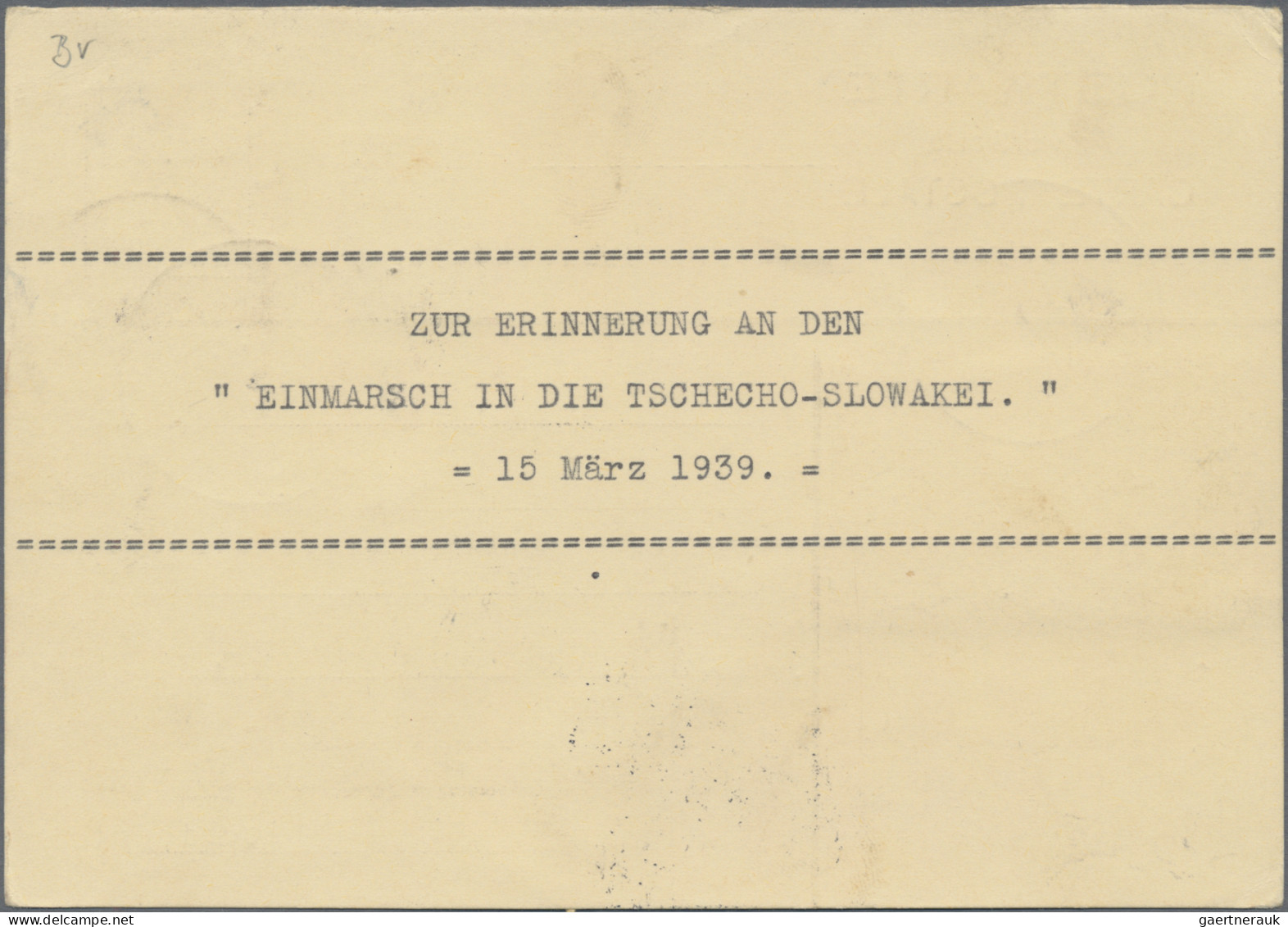 Liechtenstein - Besonderheiten: 1939, 2 R-Antwortkarten Mit MiF Tschechoslowakei - Other