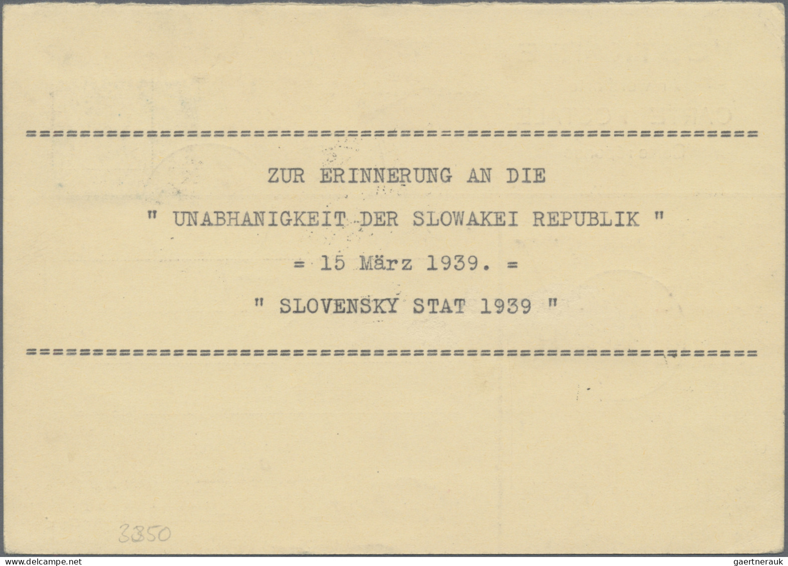 Liechtenstein - Besonderheiten: 1939, 4 Antwortkarten Mit Verschiedenen MiF Slow - Otros