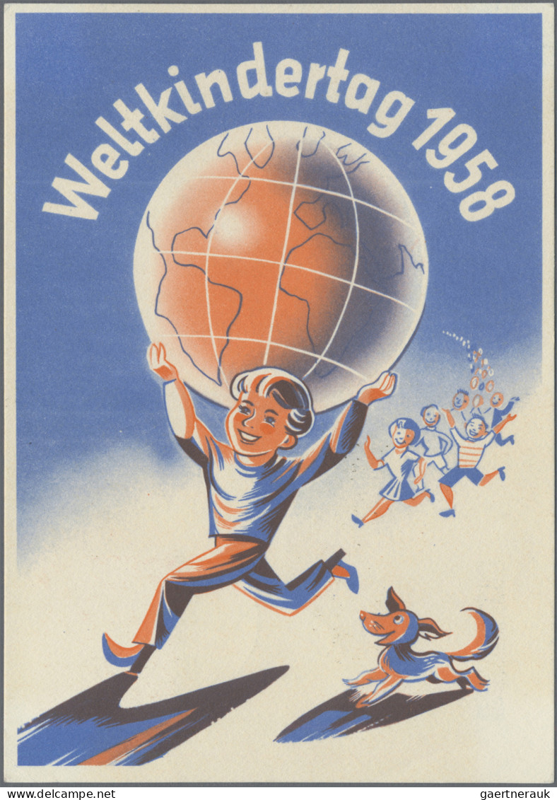 Liechtenstein - Besonderheiten: 1954/1958, 4 verschiedene illustr. Kinderdorf-Ba