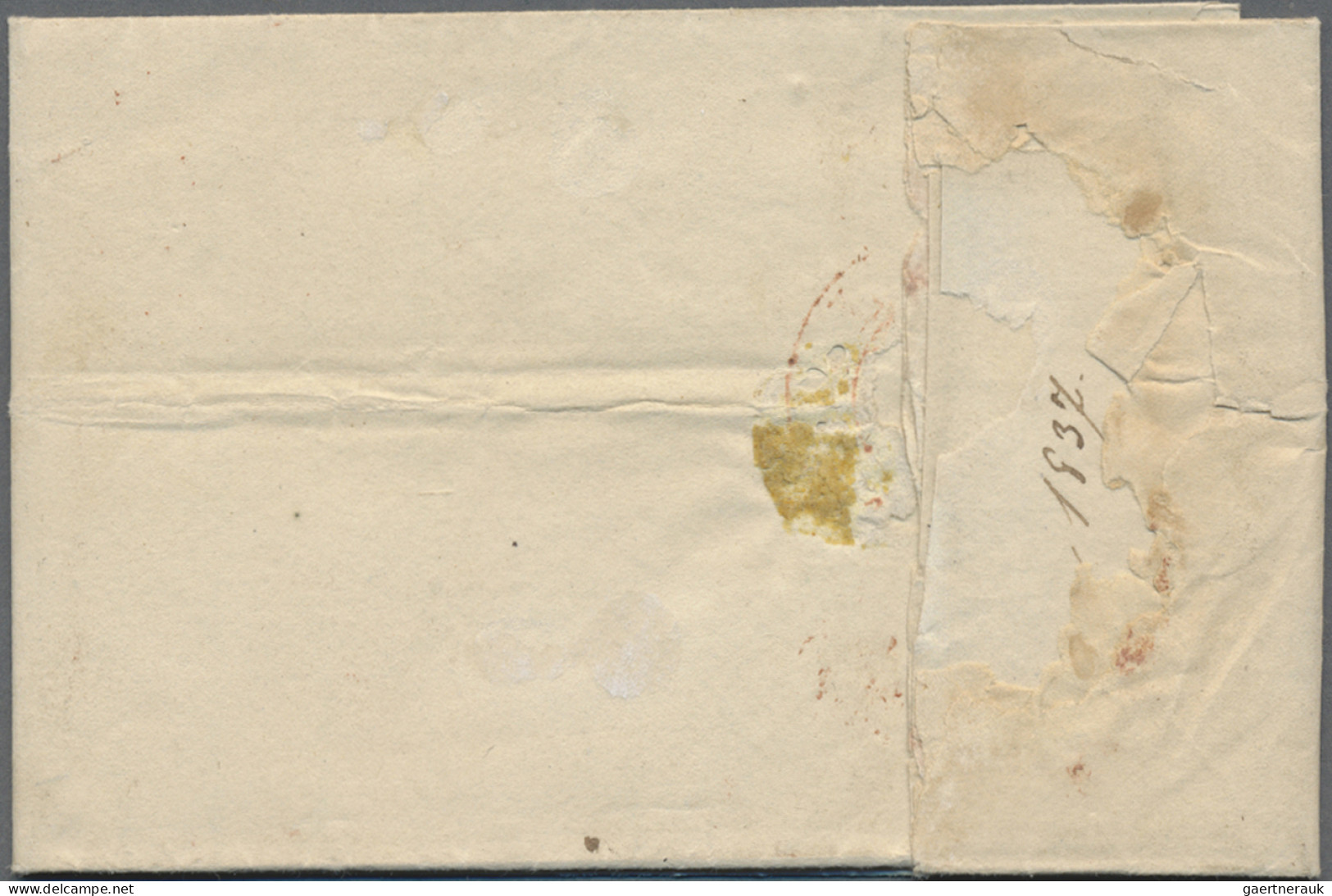 Luxembourg -  Pre Adhesives  / Stampless Covers: 1818/1837, MARCHE, Two Entire L - ...-1852 Vorphilatelie