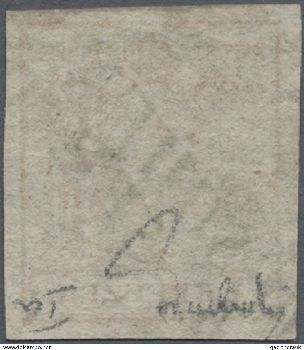 Österreich: 1850, Freimarke 1 Kr Hellbraunorange Mit Zartklarem Und Praktisch Ko - Gebraucht