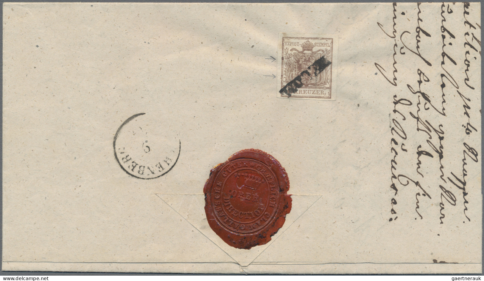 Österreich: 1850, 6 Kr. Braun, Handpapier, Type III, Zwei Exemplare In Verschied - Briefe U. Dokumente