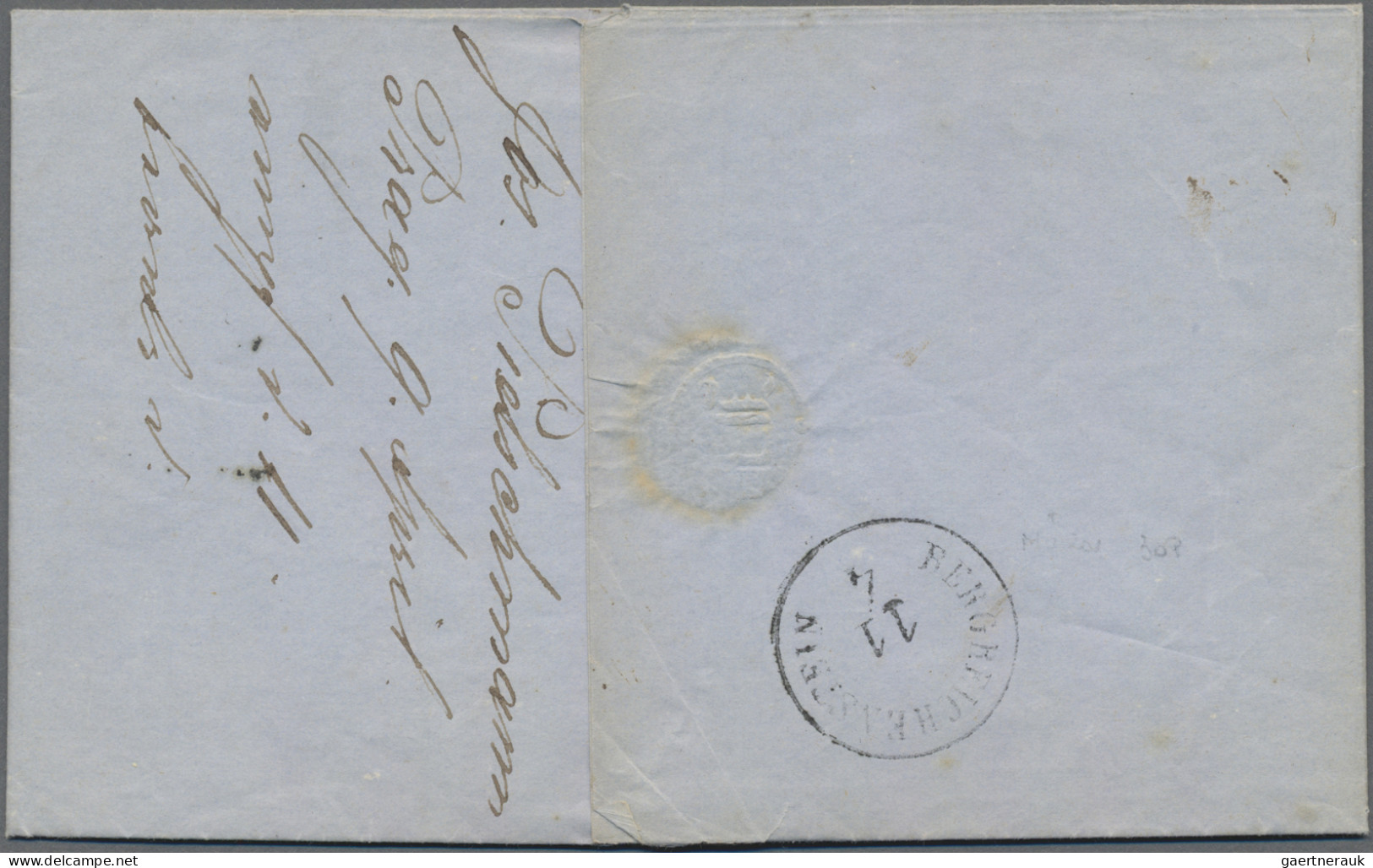 Österreich: 1850, Lot Von 3 Belegen, 3 Kr. Mehrfachfrankatur Von Zwei Exemplaren - Lettres & Documents