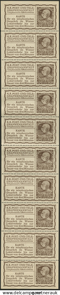 Österreich - Telefonsprechkarten: 1909, Sprechkarte Der Telephonstelle Der Effek - Otros