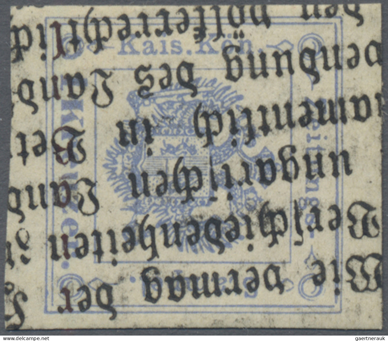 Österreich - Zeitungsstempelmarken: 1877, Zeitungsstempelmarke 1 Kr Ultramarin, - Journaux