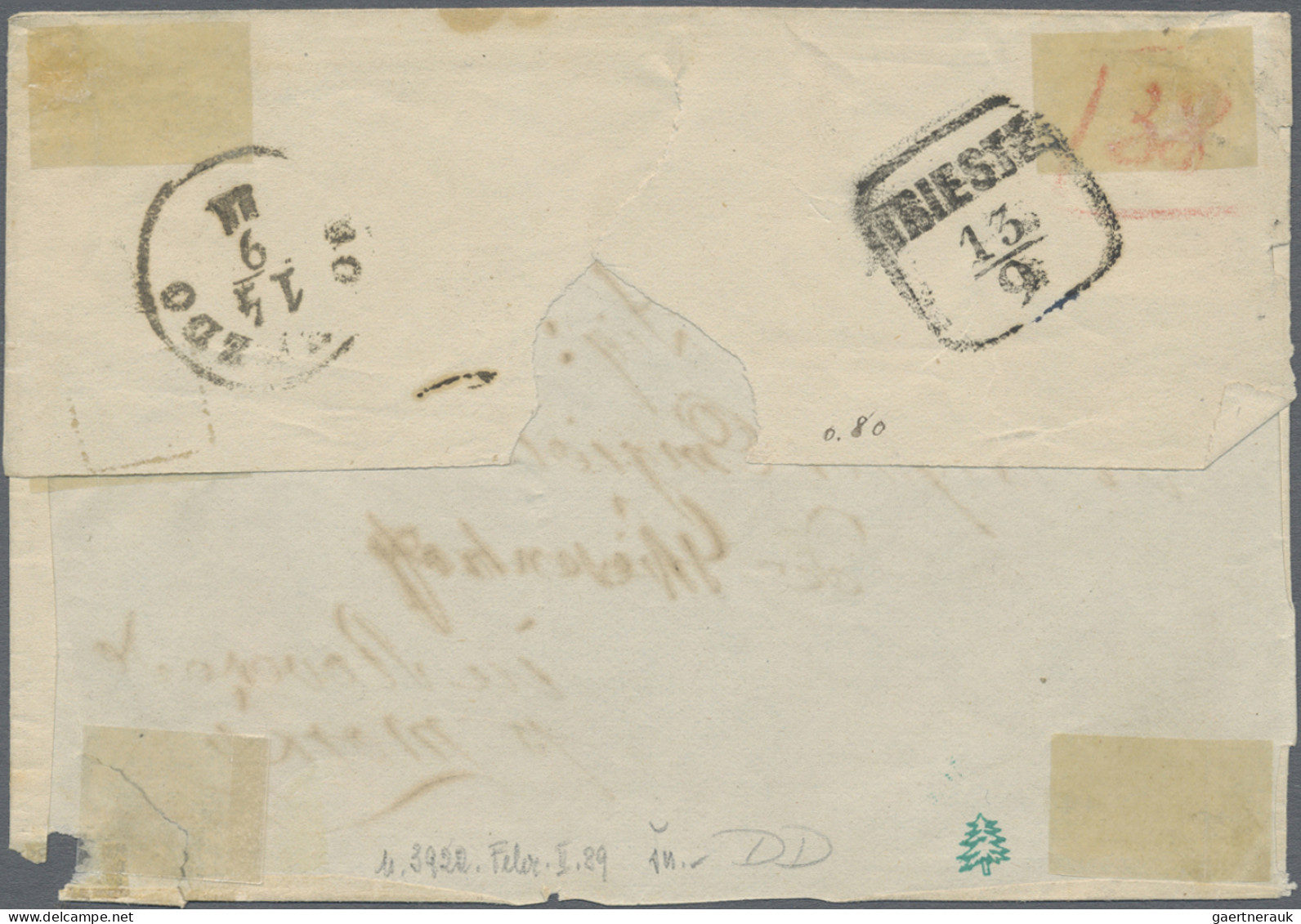 Österreichische Post In Der Levante: 1863/1907 (ca.), "Let Arr Per Mare", Schrei - Eastern Austria