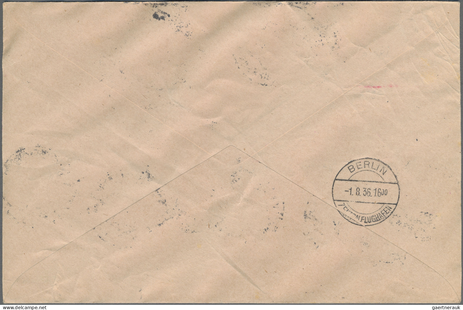 Österreich - Zeppelinpost: 1936, Olympiafahrt, Österreichische Post, Brief Mit A - Andere & Zonder Classificatie