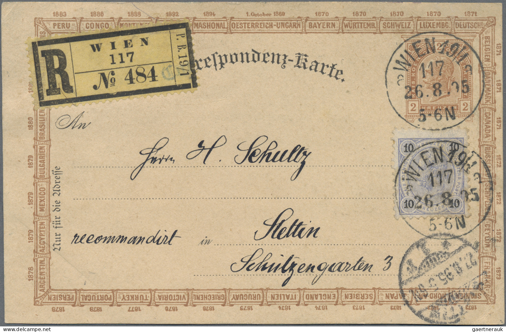 Österreich - Privatganzsachen: 1895, Privatganzsachenkarte 2 Kr. Braun "Jubiläum - Other & Unclassified