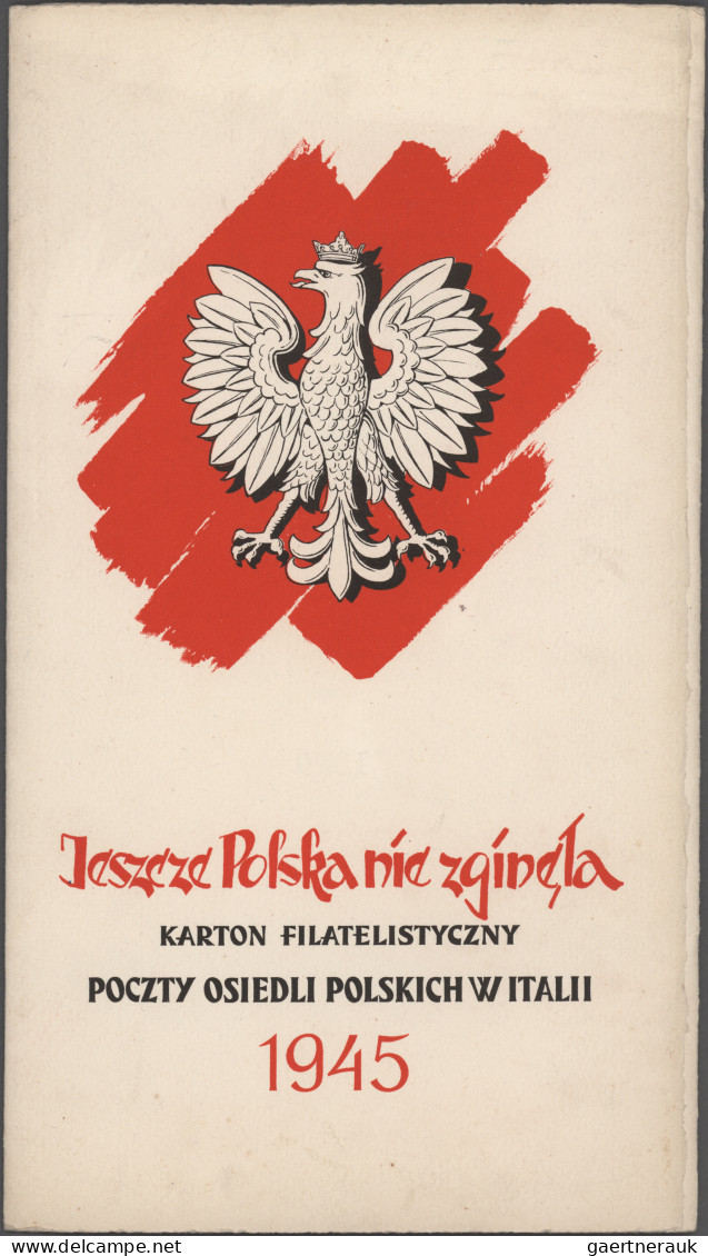 Poland: 1946 POLISH CORPS: Special Limited Booklet Folder (No. 1329 Of 2000) Wit - Unused Stamps