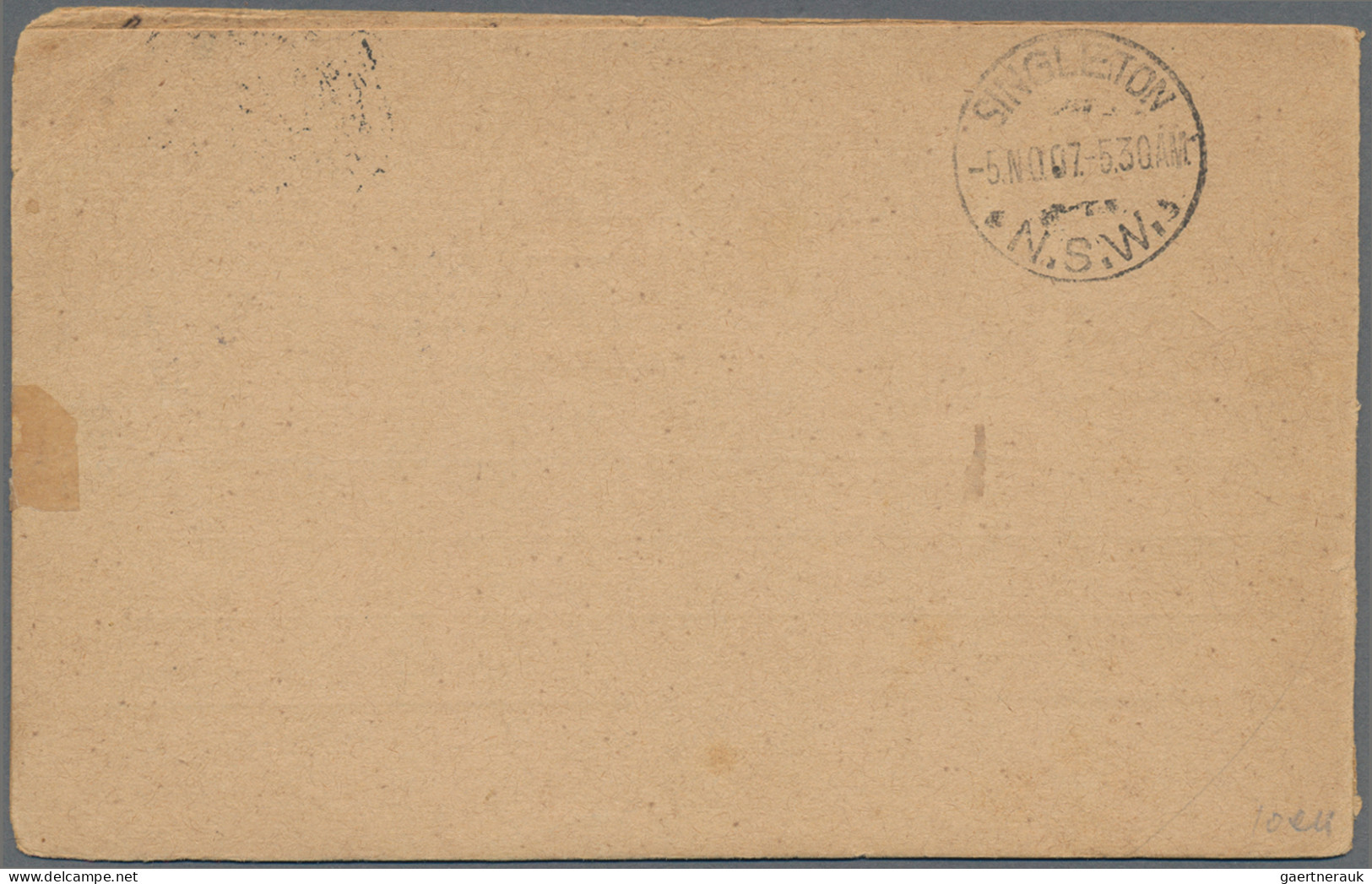 Portugal - Postal Stationery: 1896 P/s Double Card 20r.+20r. Grey-lilac Used Fro - Postwaardestukken