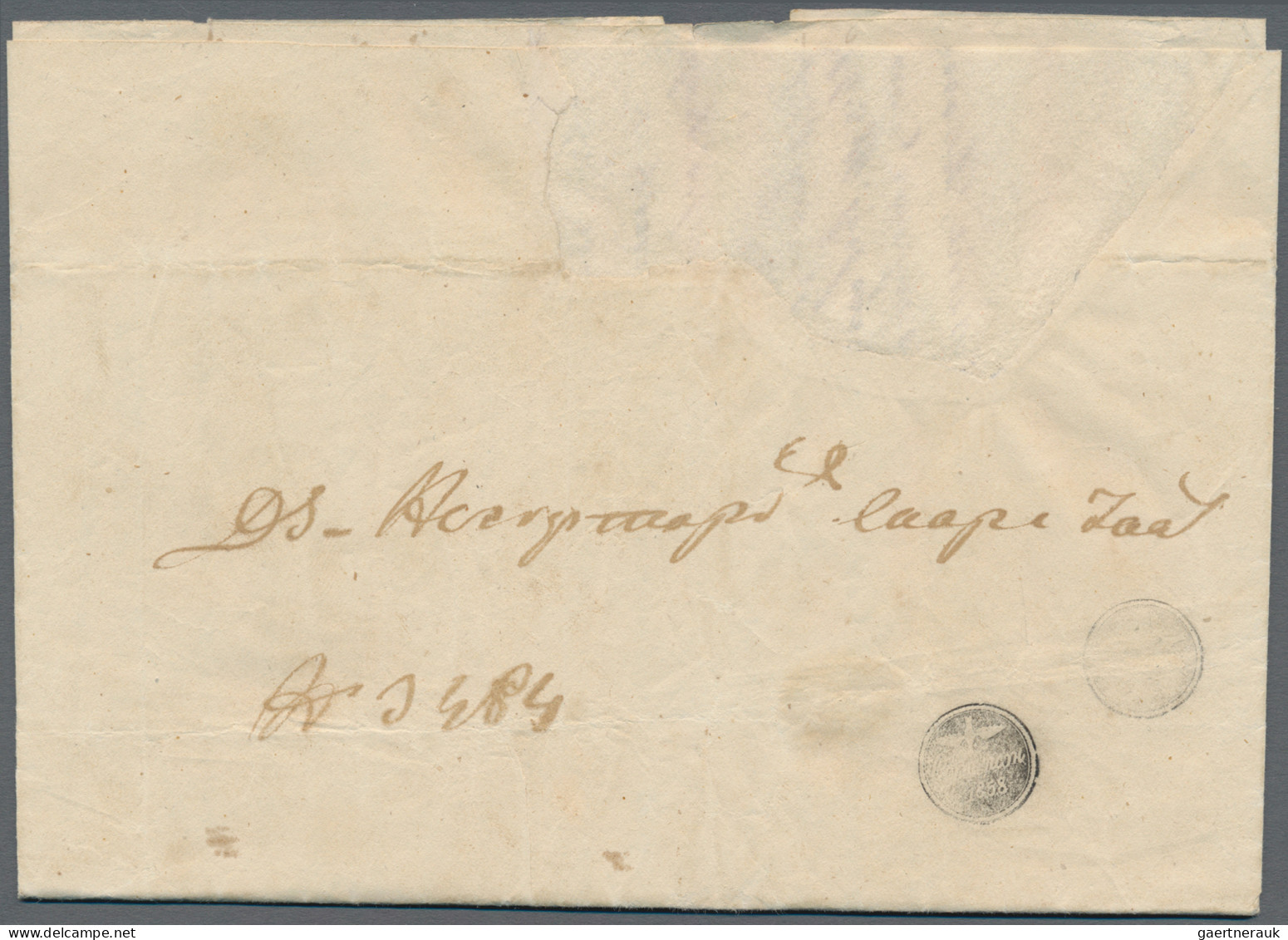 Romania -  Pre Adhesives  / Stampless Covers: 1859, Official Letter With The Inv - ...-1858 Vorphilatelie