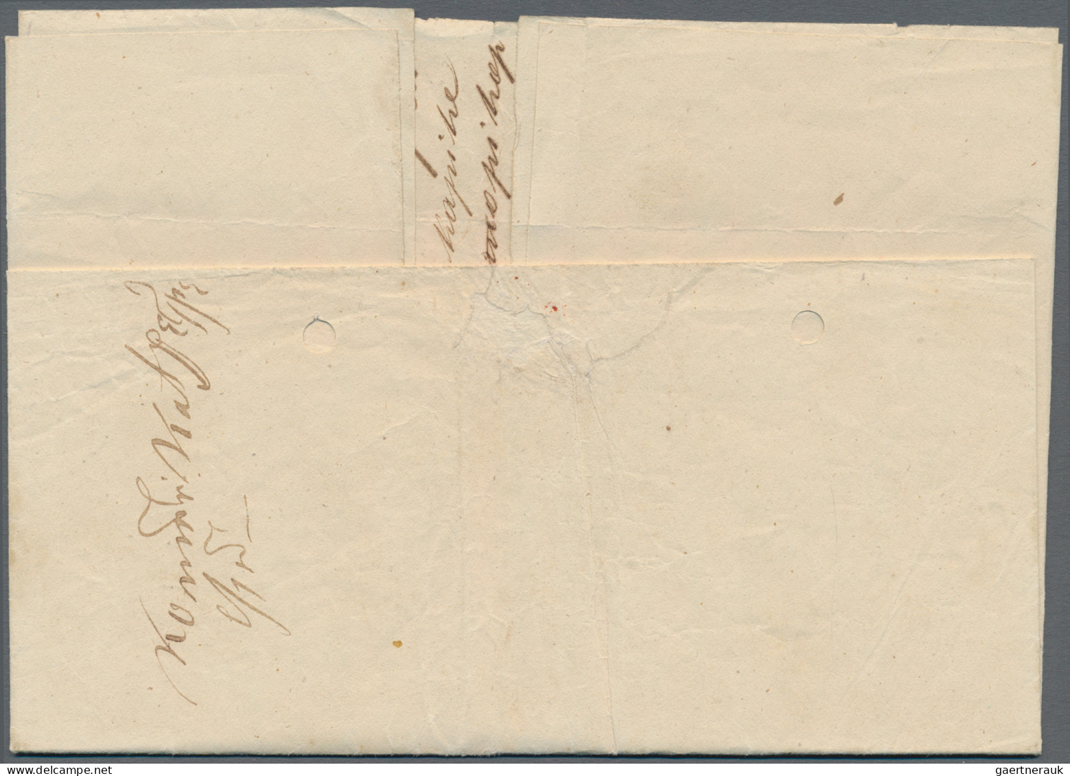 Romania -  Pre Adhesives  / Stampless Covers: 1859, Official Letter With The Inv - ...-1858 Préphilatélie