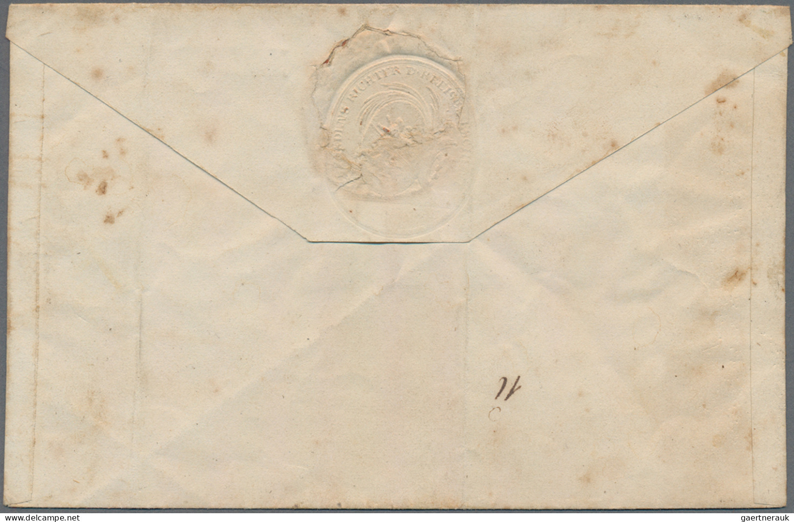Schweiz: 1854 Strubel: Drei Einzelmarken Der 5 Rp. Hellbraunorange Vom 1. Münche - Lettres & Documents
