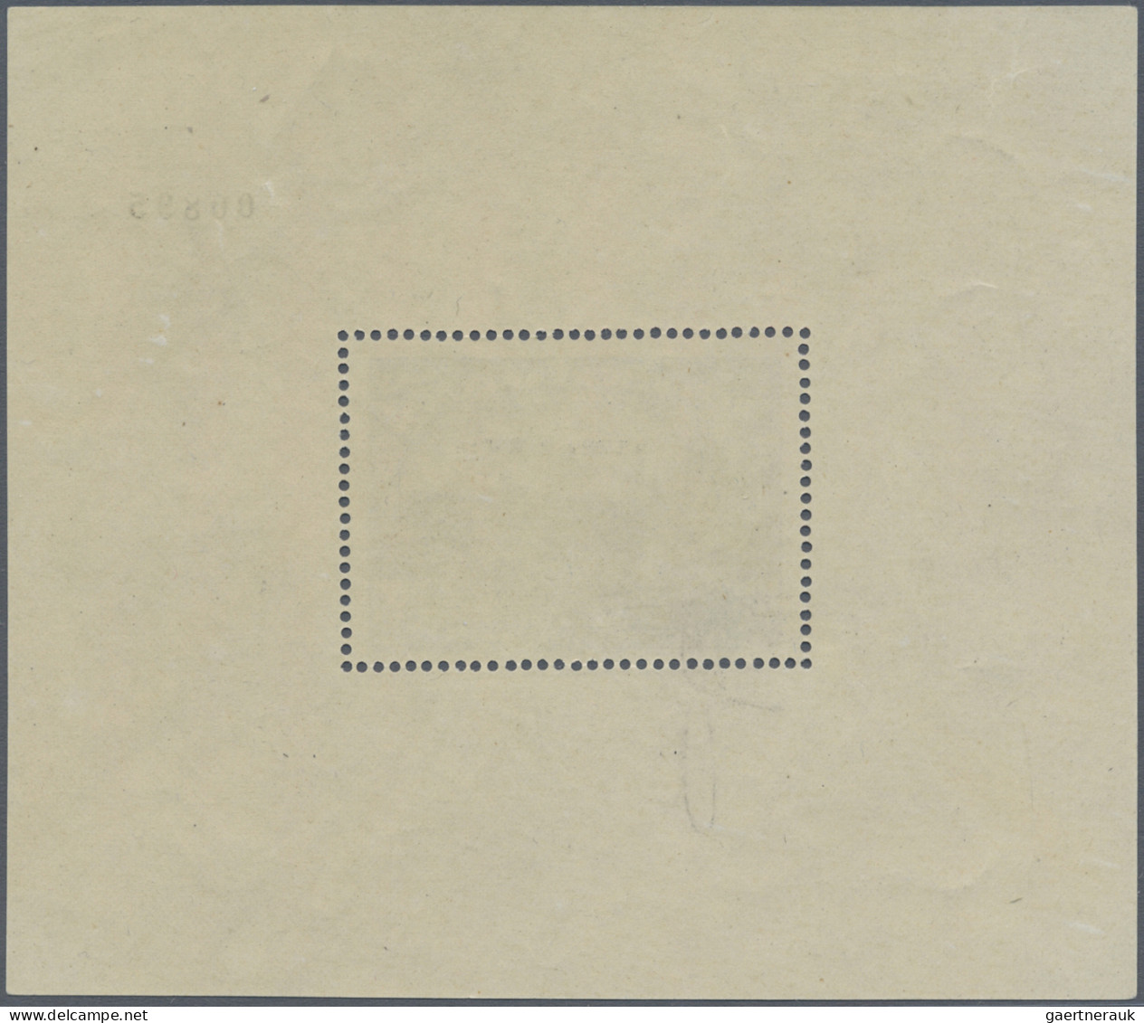 Spain: 1938 'Defense Of Madrid' Air Souvenir Sheet (ovpt. "AEREO + 5 Pts."), Ser - Unused Stamps