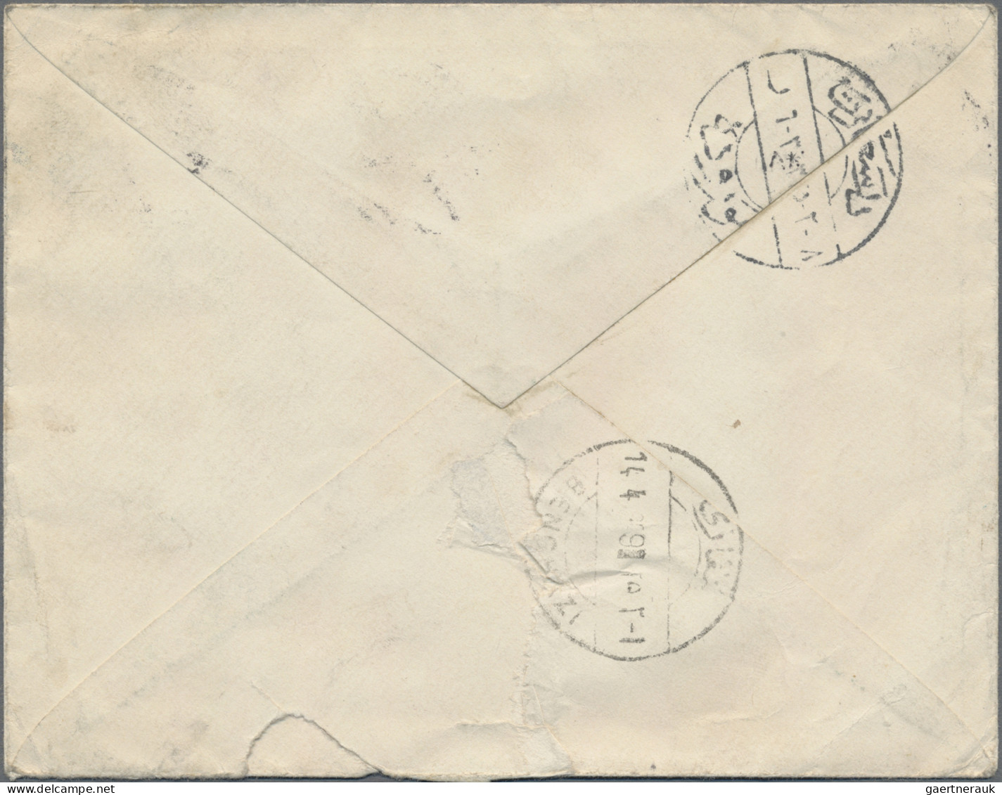 Turkey - Post Marks: 1909, Libya, Blue Intaglio "Mizrata" (Coles & Walker Fig. 6 - Sonstige