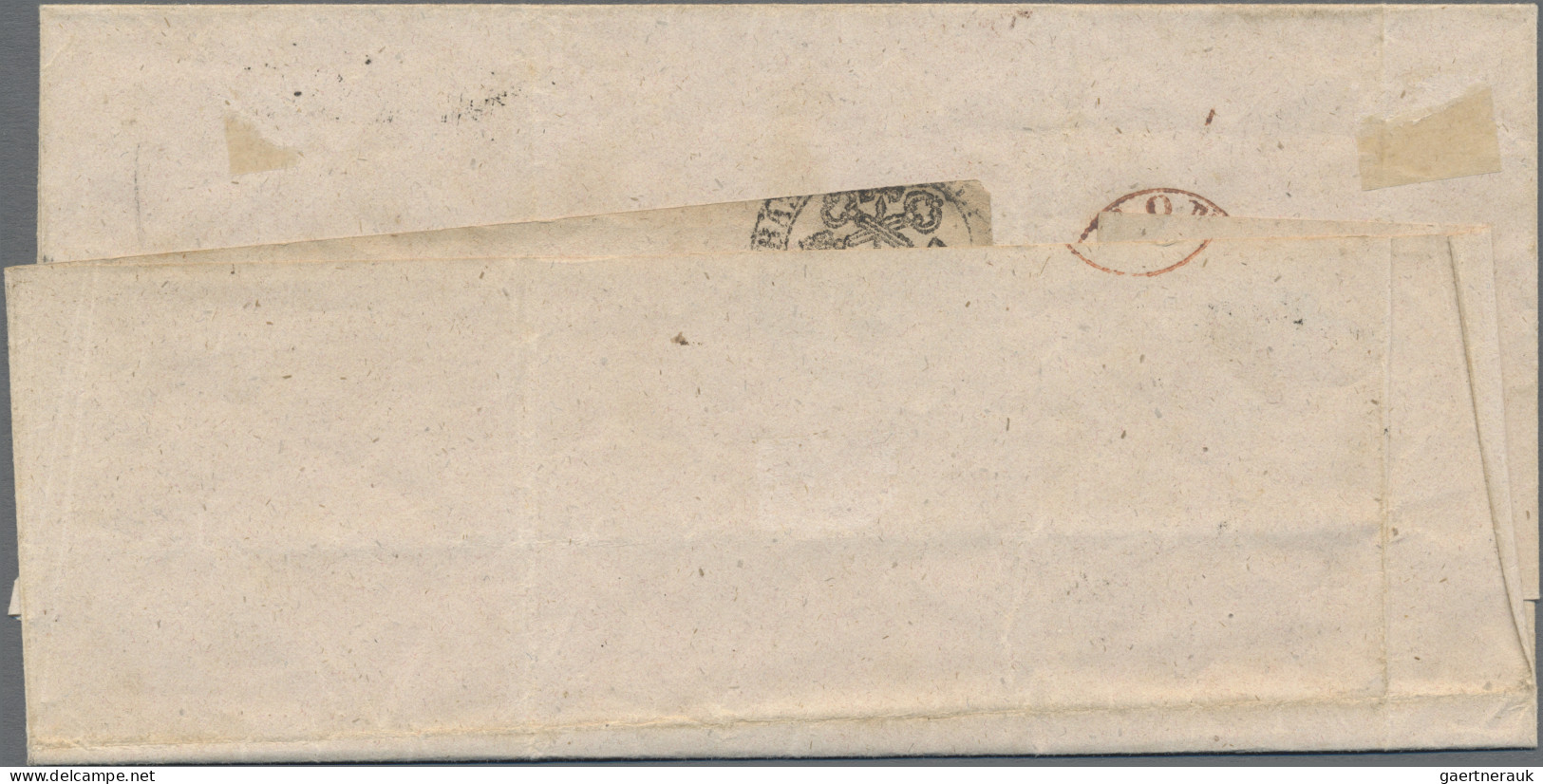 Baden - Vorphilatelie: 1855, MEERSBURG, Registrierter "Laufzettel" (Meersburg - - [Voorlopers