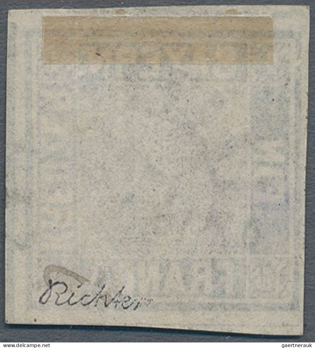 Bayern - Marken Und Briefe: 1859 1 Kr. Schwarz Von Der Platte 1 Mit Plattenfehle - Other & Unclassified
