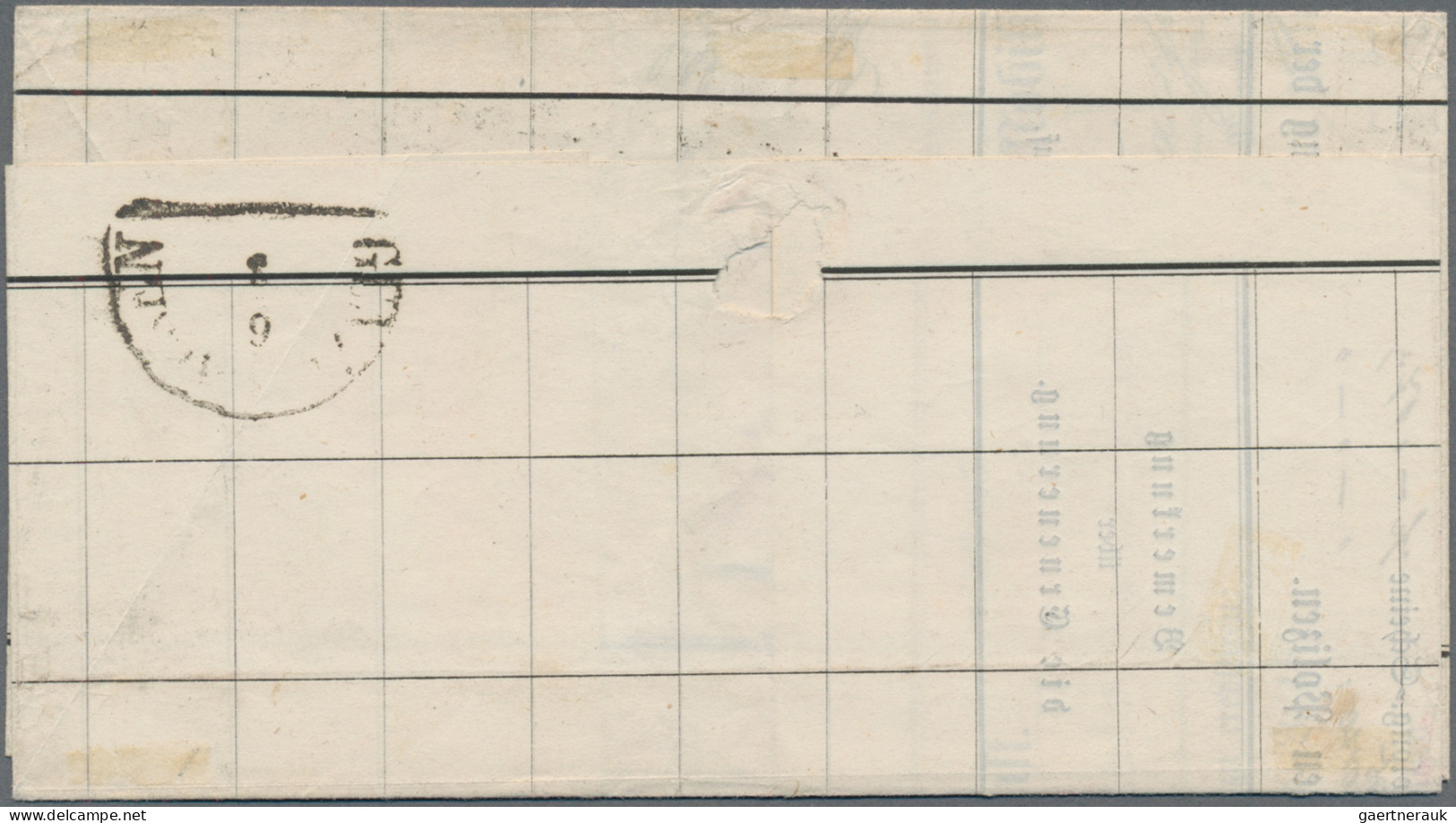 Bayern - Marken Und Briefe: 1858, 12 Kr Rot, Voll- Bis Breitrandiges, Rechts Mit - Otros & Sin Clasificación