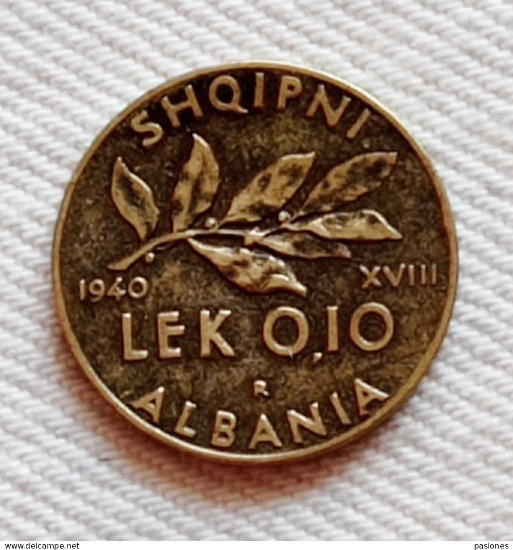 Albania Vittorio Emanuele III Lek 0,10 1940 - Albania