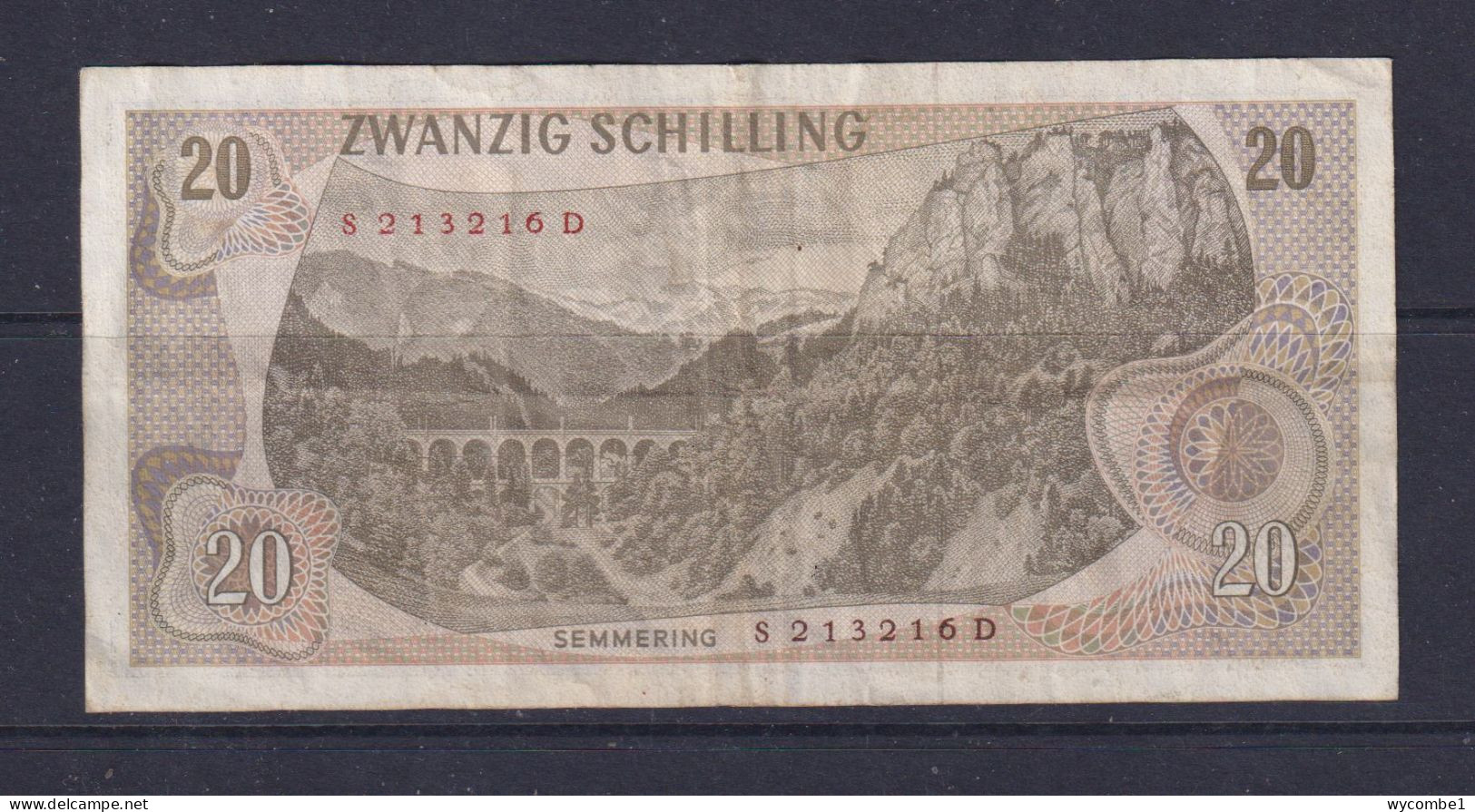 AUSTRIA - 1967 20 Schilling Circulated Banknote - Oesterreich