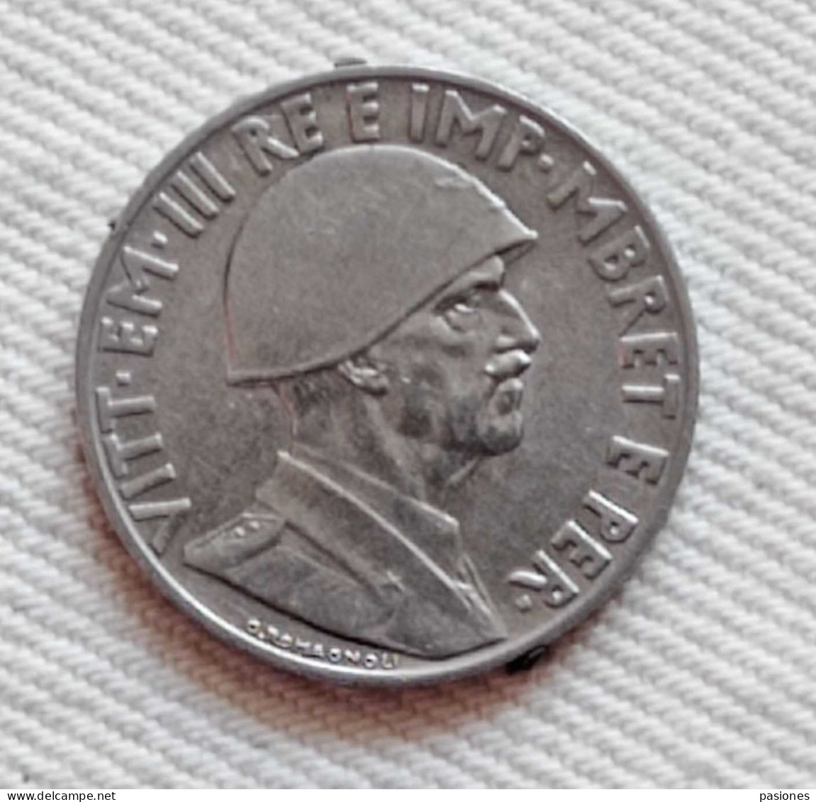 Albania Vittorio Emanuele III 1 Lek 1939 Magnetico - Albania