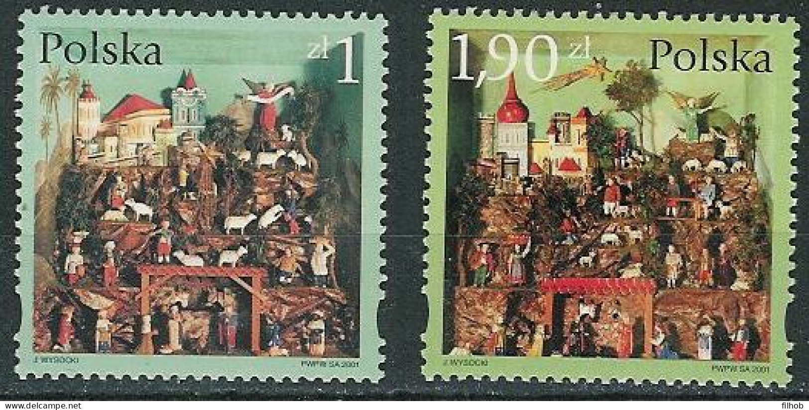 Poland Stamps MNH ZC.3796-97: Christmas (XI) - Ongebruikt