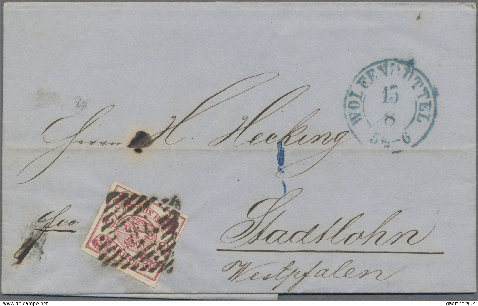 Braunschweig - Marken Und Briefe: 1861, 3 Sgr. Karmin, Tiefe Farbe, Voll- Bis Br - Braunschweig