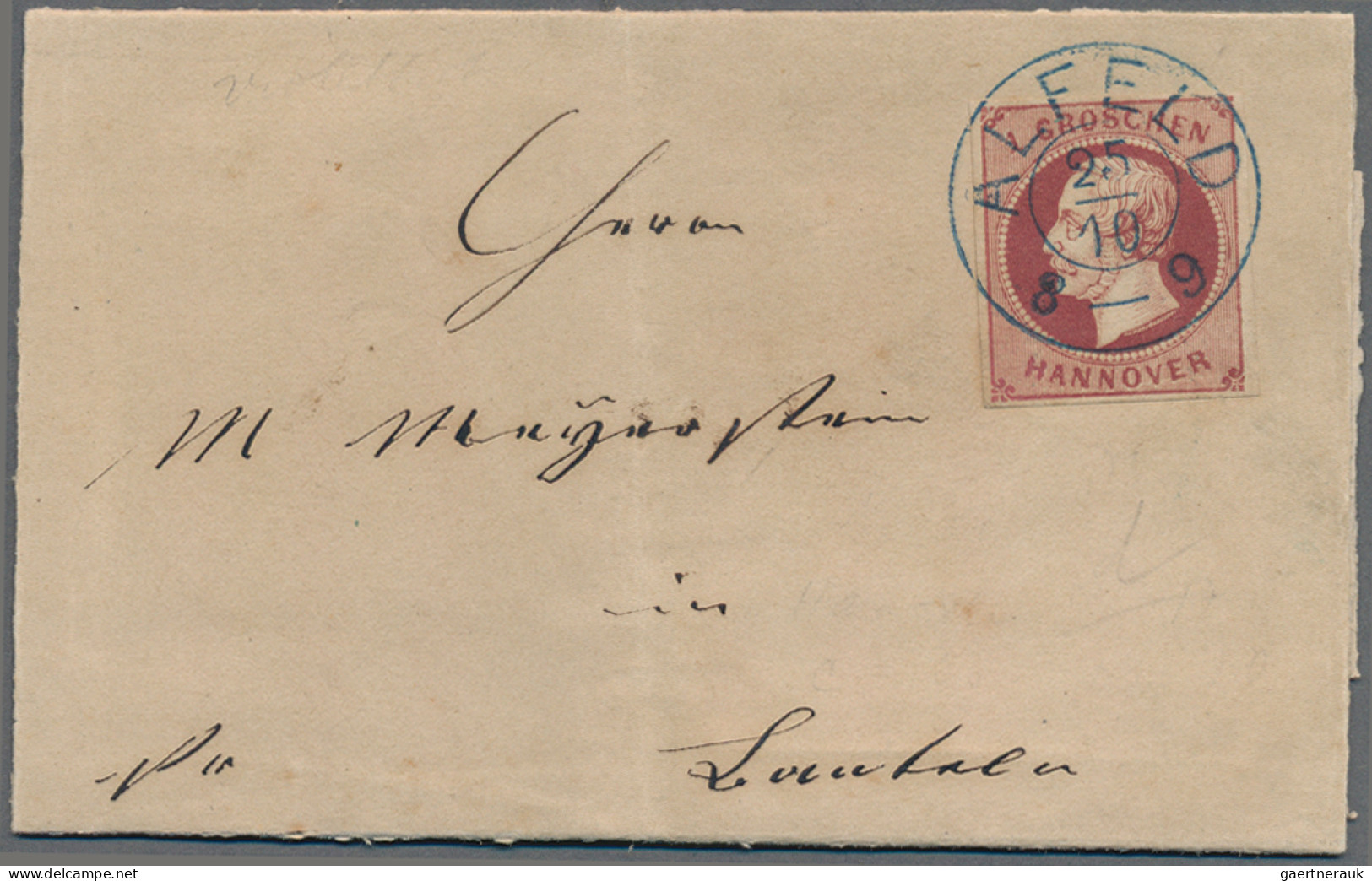 Hannover - Marken Und Briefe: 1859, 1 Gr. Weinrot, Feiner Druck, Kabinettstück A - Hanover