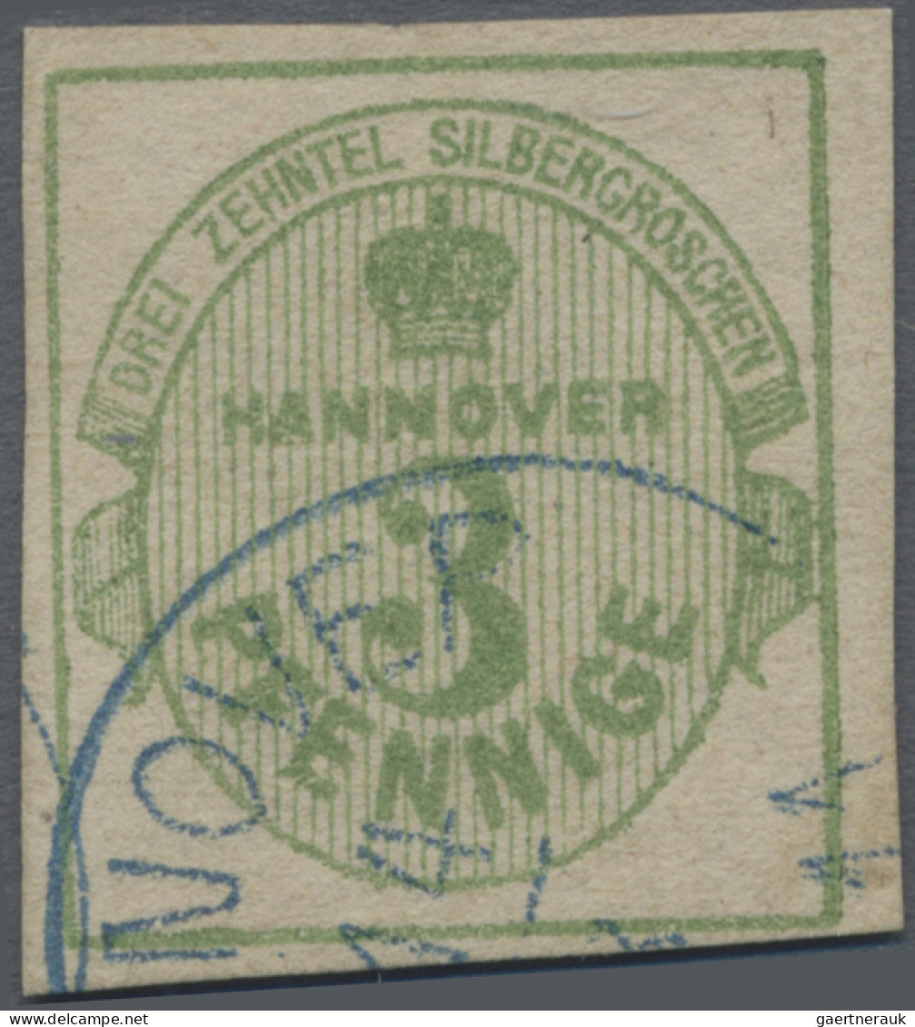 Hannover - Marken Und Briefe: 1863, Freimarke 3 Pf (dunkel)olivgrün, Sauber Gesc - Hanover