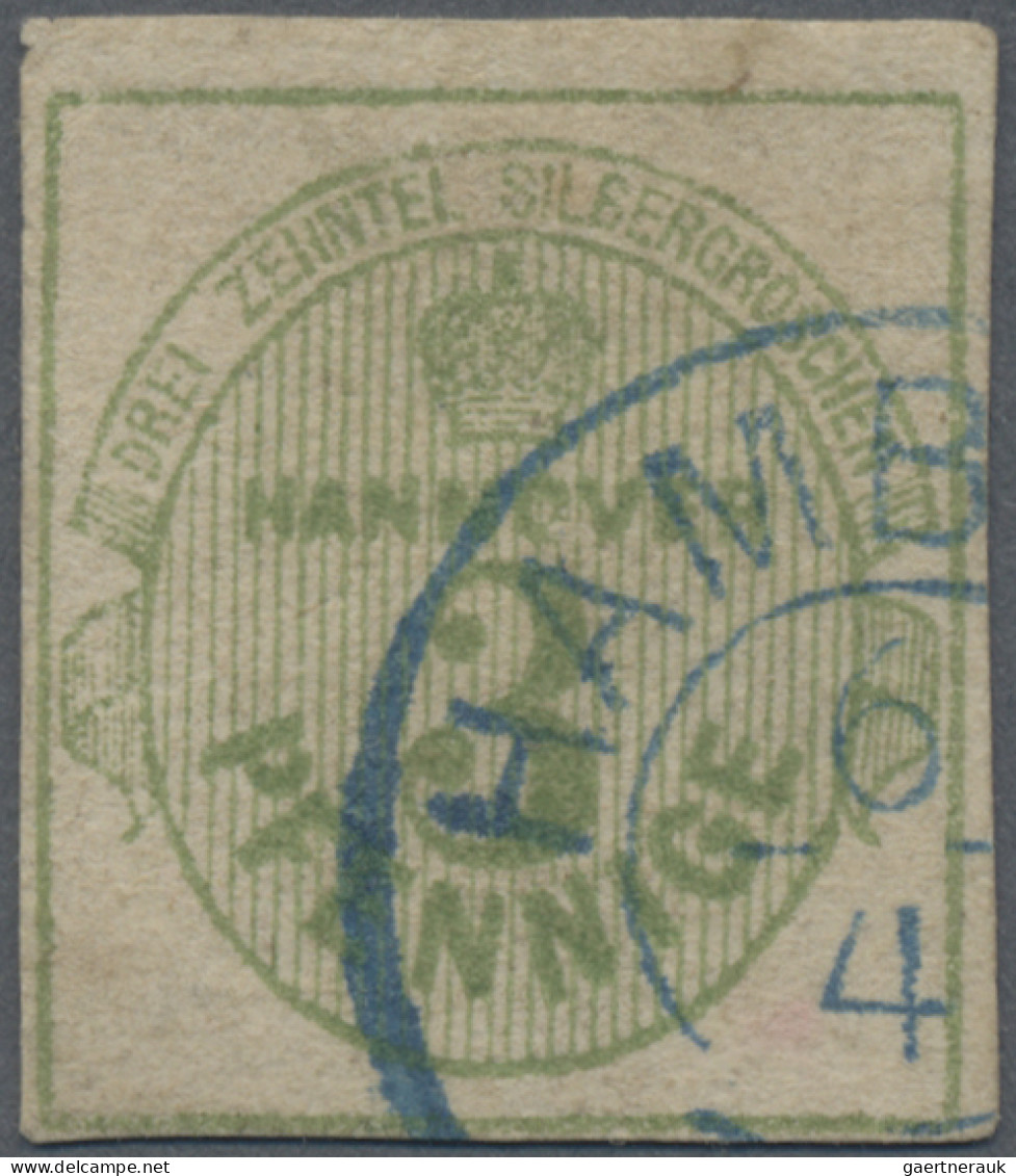 Hannover - Marken Und Briefe: 1863, Freimarke 3 Pf. Olivgrün, Sauber Geschnitten - Hanovre