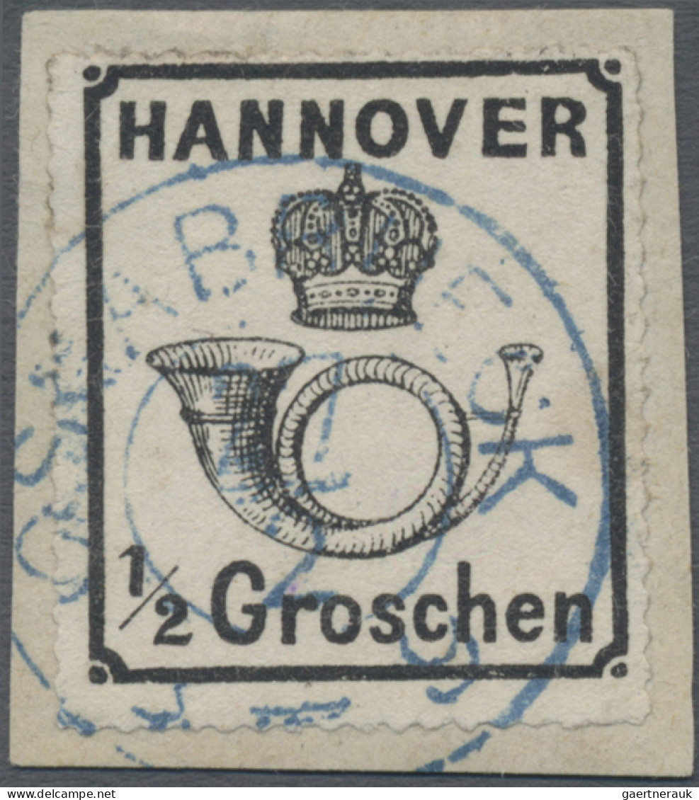 Hannover - Marken Und Briefe: 1864, 1/2 Gr. Schwarz, Weißer Gummi, Tadelloses Pr - Hannover