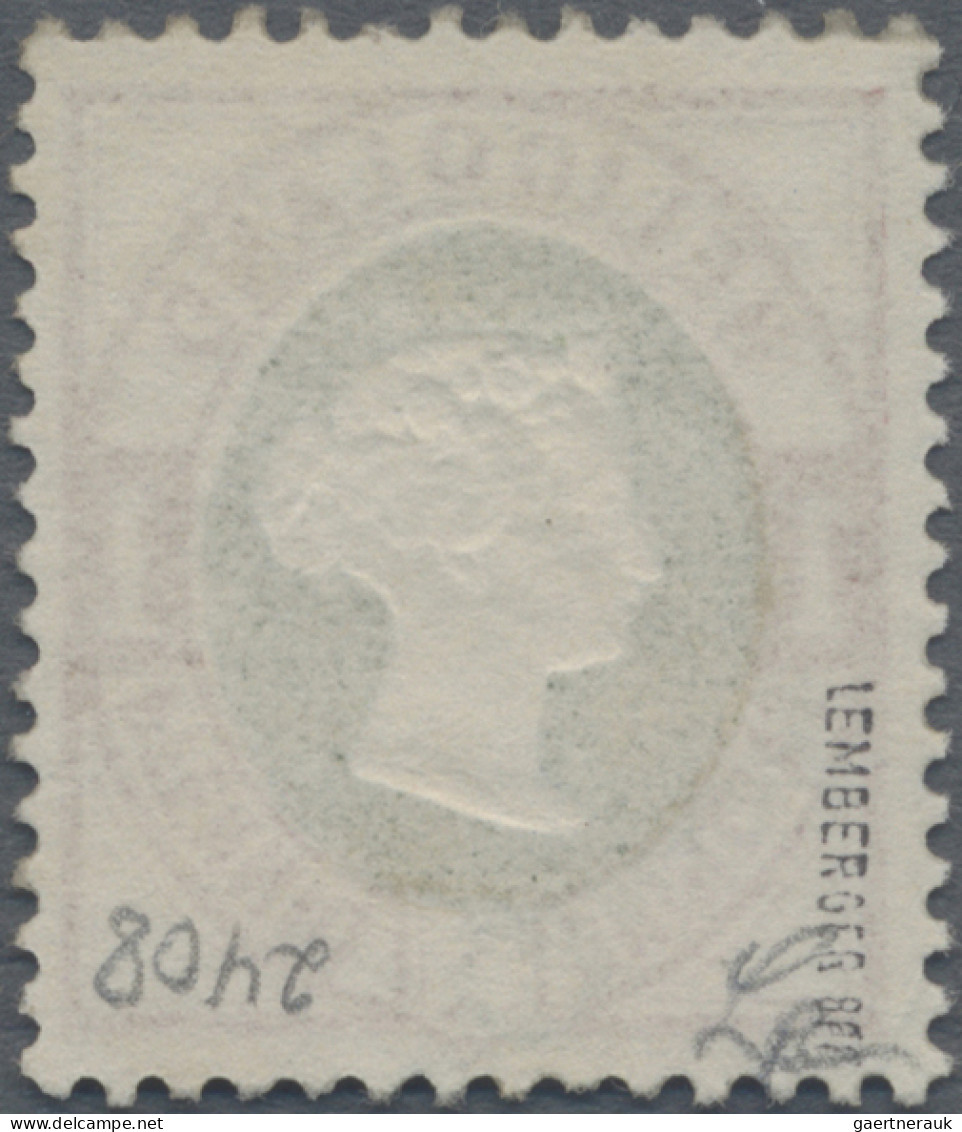 Helgoland - Marken Und Briefe: 1875, 1 Pf Lilakarmin/dunkelgrün, Farbfrisch Und - Héligoland