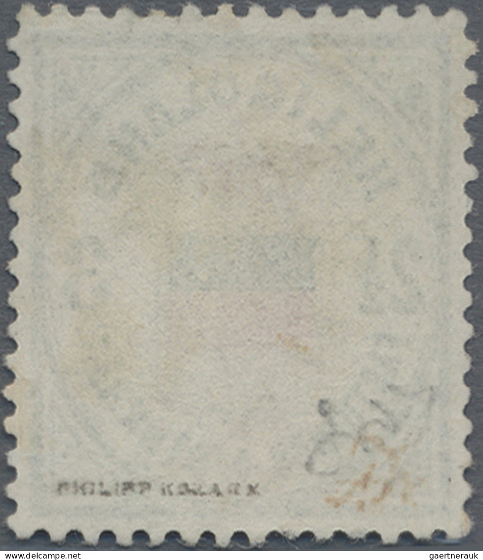 Helgoland - Marken Und Briefe: 1877, 2 1/2 F/3 Pf Dkl'grün/zinnoberrot/gelb, Ent - Helgoland