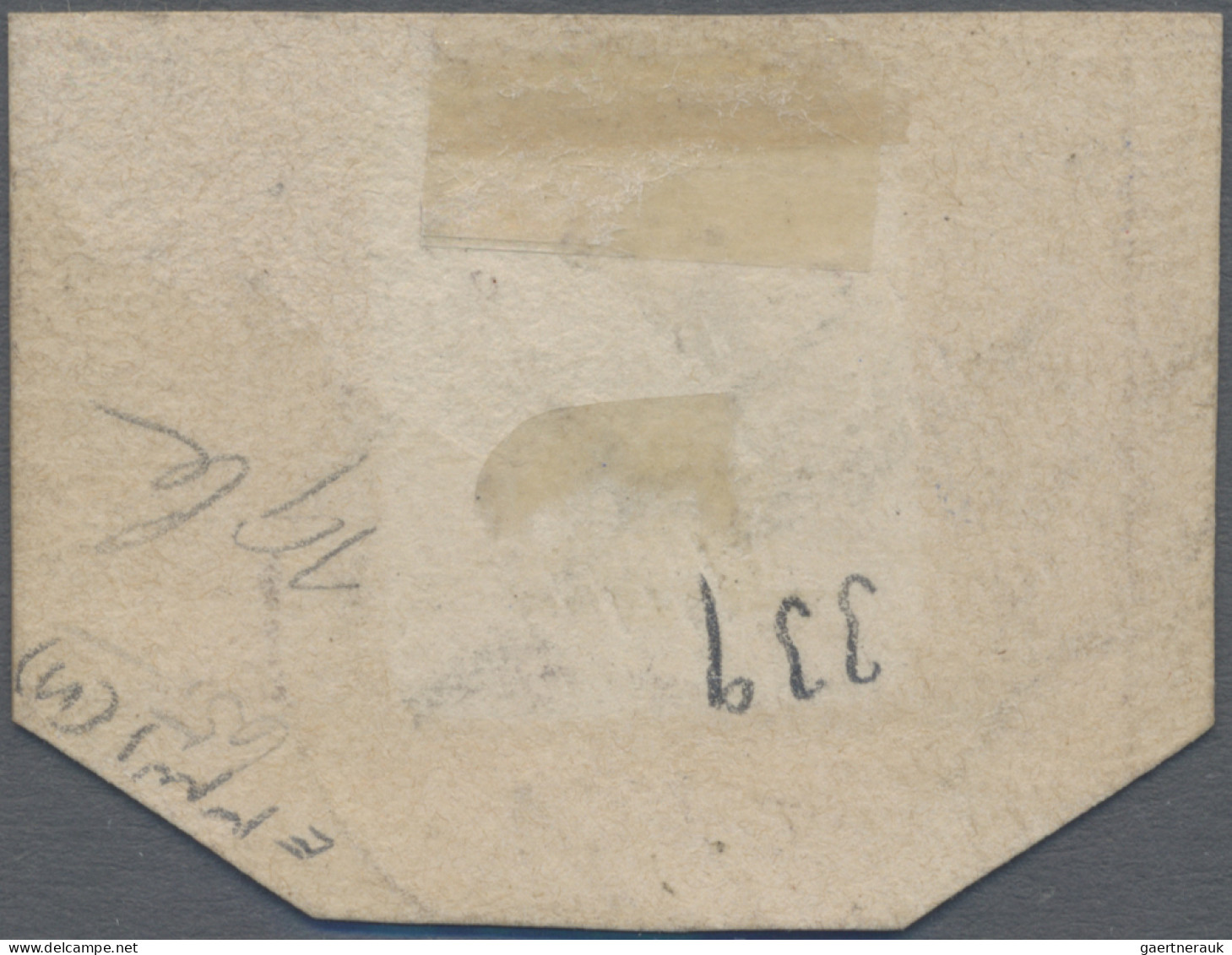 Helgoland - Marken Und Briefe: 1879, 1 Sh/1 M Grün/schwarz/rosa Im Waagerechten - Helgoland