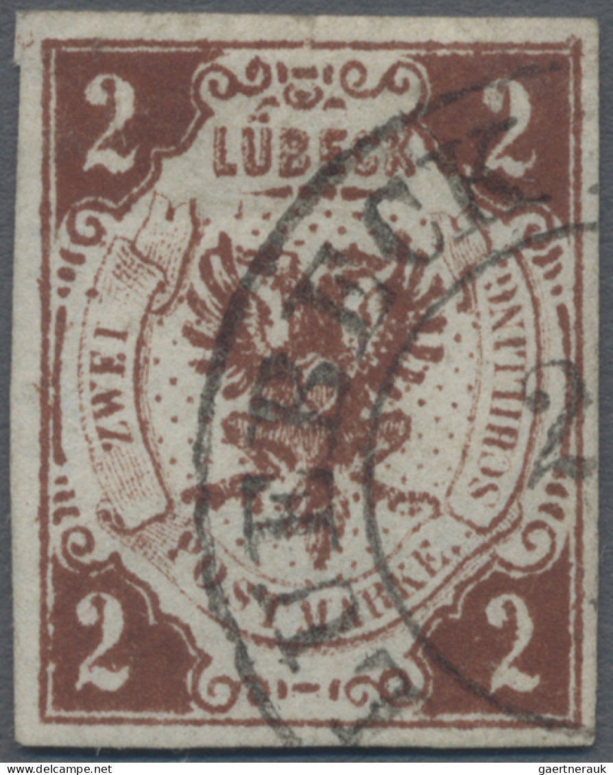 Lübeck - Marken Und Briefe: 1859, 2 Sch. Rötlichbraun, Mit Ortsstempel LÜBECK - - Luebeck