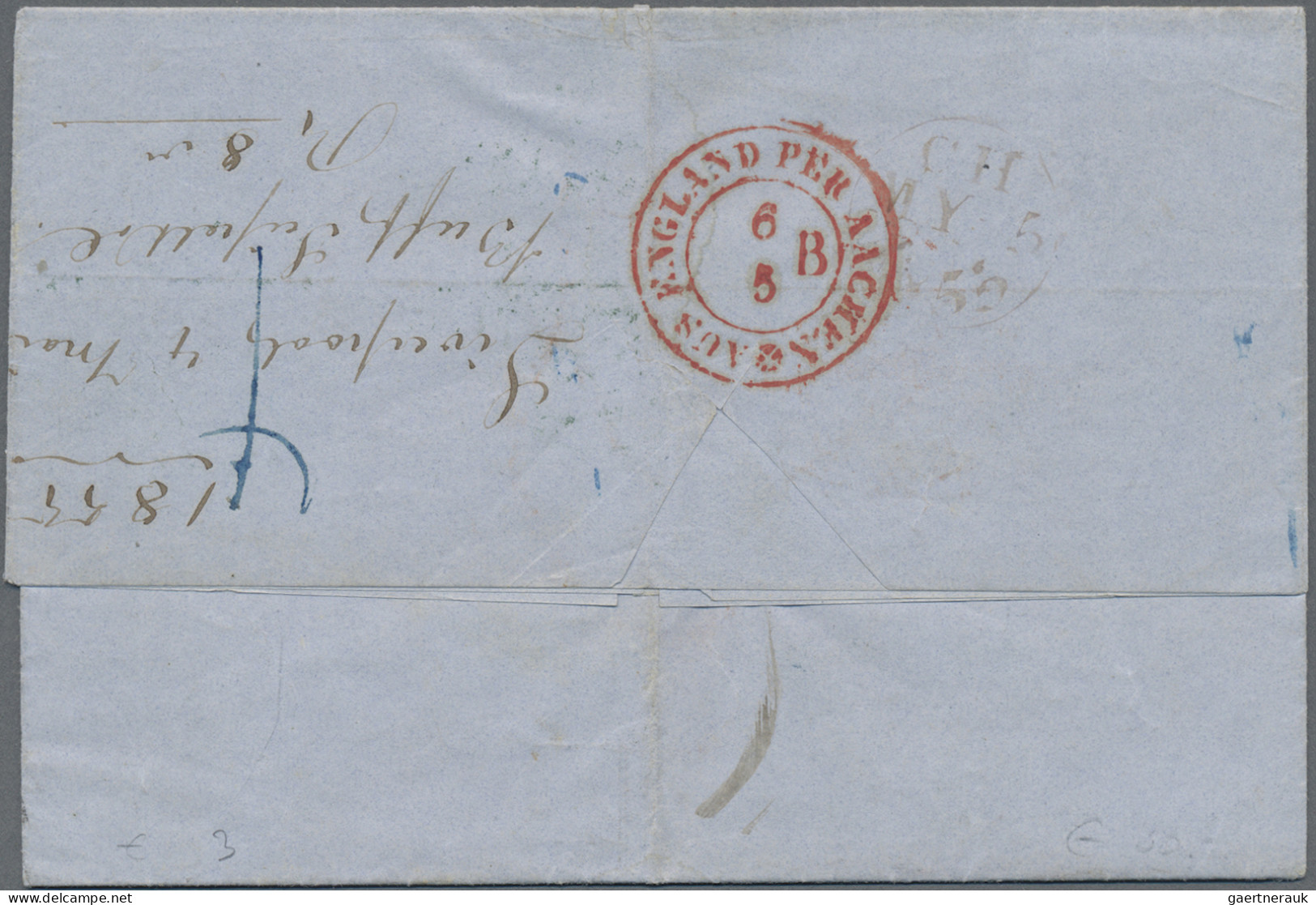 Preußen - Vorphilatelie: 1855, INCOMING MAIL, Firmen-Brief Aus "LIVERPOOL MY 4 1 - Prephilately