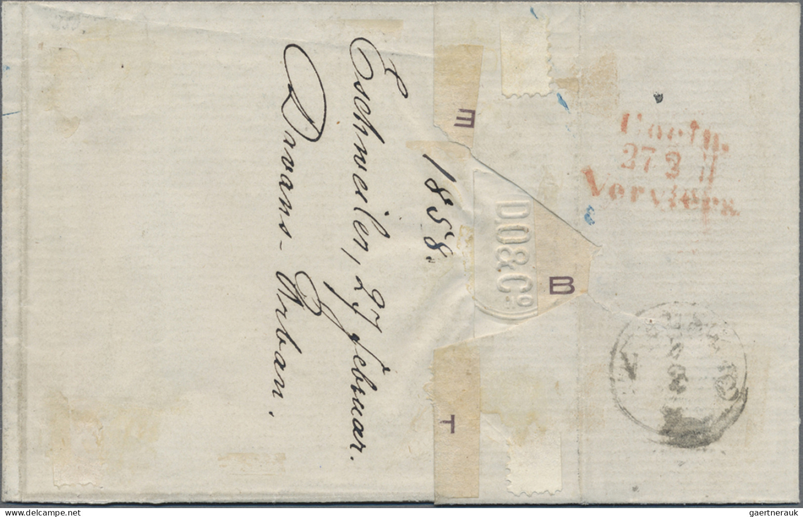 Preußen - Marken Und Briefe: 1857, 1 Sgr Karminrosa übergehend Entwertet Mit Sel - Autres & Non Classés