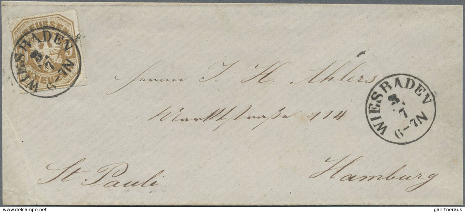 Preußen - Marken Und Briefe: 1867, 9 Kr. Ockerbraun, Kabinettstück Als Einzelfra - Sonstige & Ohne Zuordnung