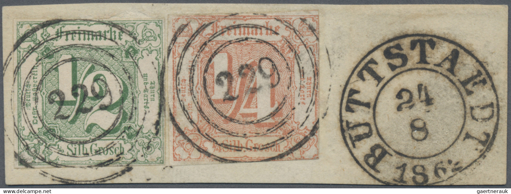 Thurn & Taxis - Marken Und Briefe: 1859, ½ Sgr, Grün, Farbfrisch Und Allseits Vo - Other & Unclassified