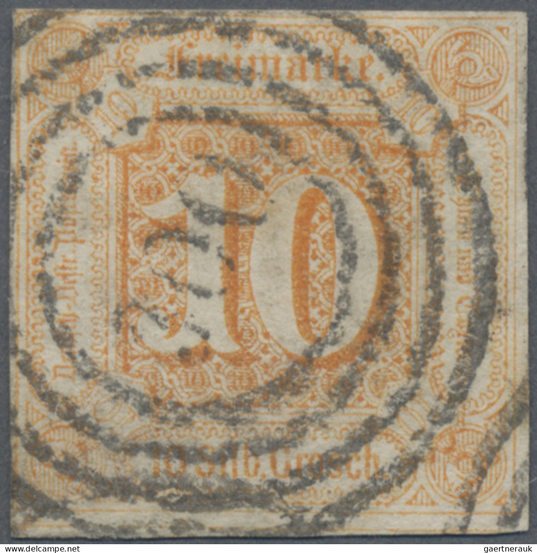 Thurn & Taxis - Marken Und Briefe: 1859, 10 Sgr Orange, Farbfrisches Luxus-Exemp - Other & Unclassified